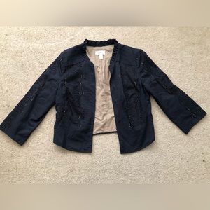 Loft size 4 navy half jacket